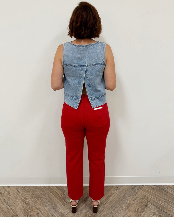 Davie Sleeveless Denim TopSleeveless Top