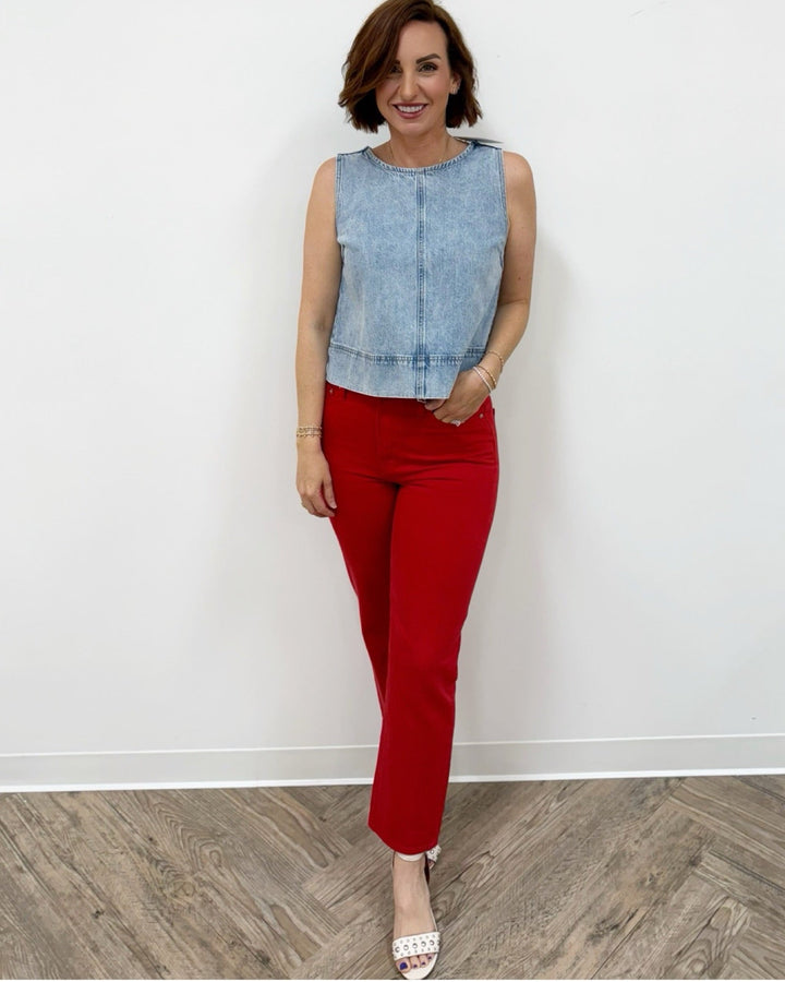 Davie Sleeveless Denim TopSleeveless Top
