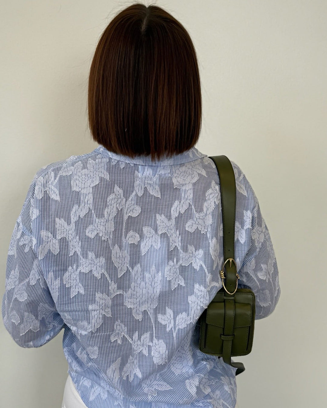 Dear John Adrianna Long Sleeve Floral Burnout Button Down Shirtbutton down shirt