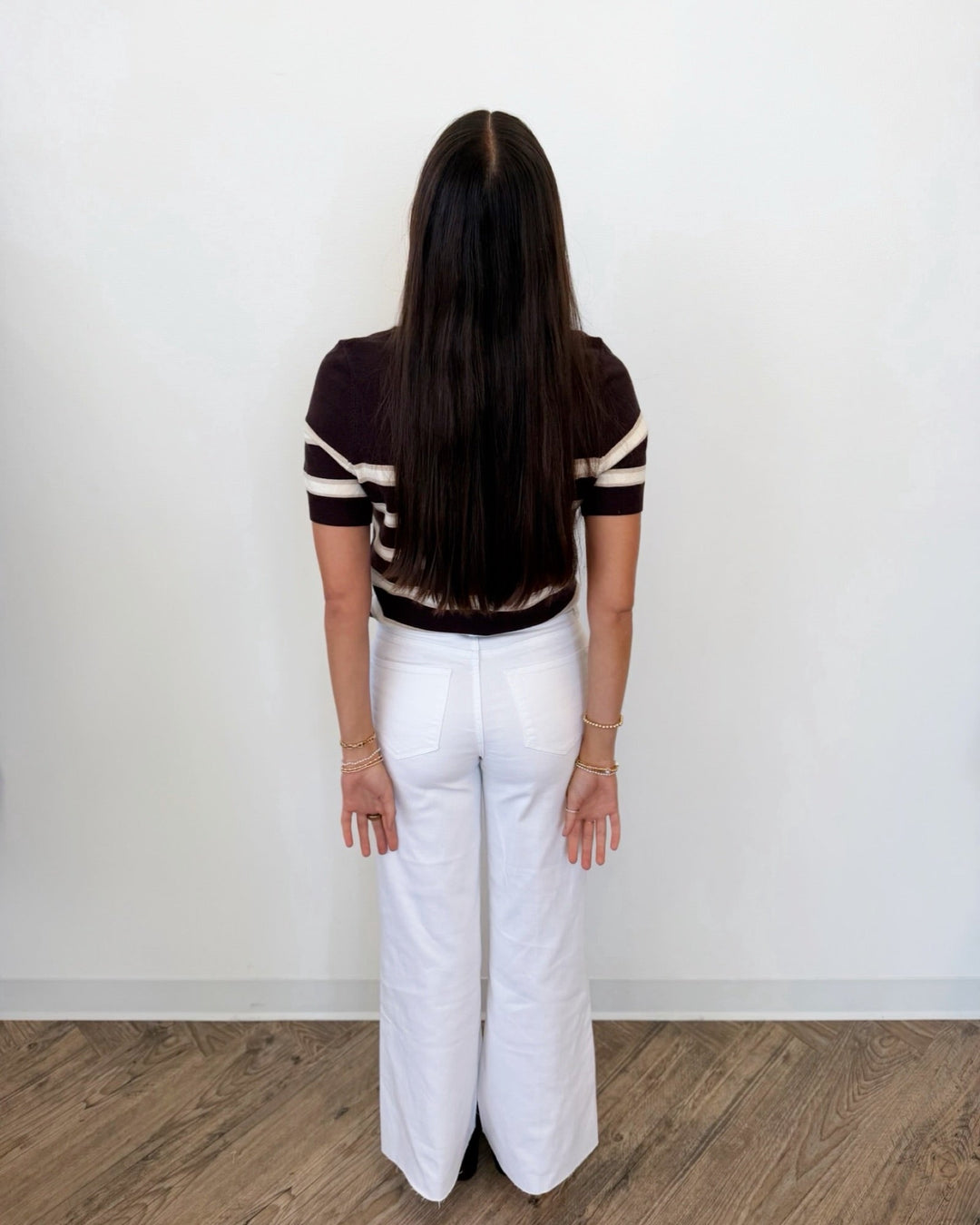 Dear John Amaris Short Sleeve Striped Knitshort sleeve knit