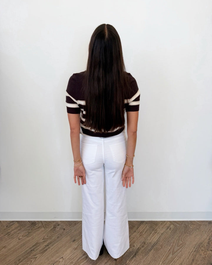 Dear John Amaris Short Sleeve Striped Knitshort sleeve knit
