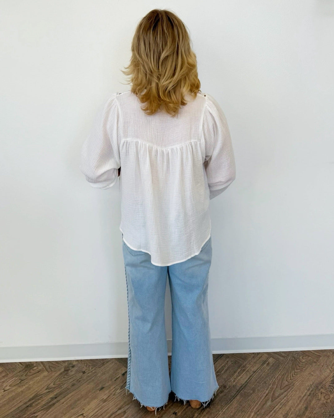 Dear John Fiona High Rise Wide Leg Jeans with Braided Seamwide leg jeans