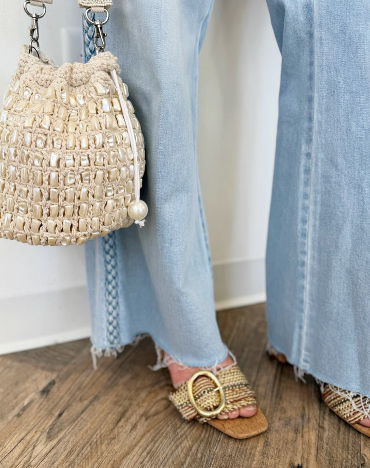 Dear John Fiona High Rise Wide Leg Jeans with Braided Seamwide leg jeans