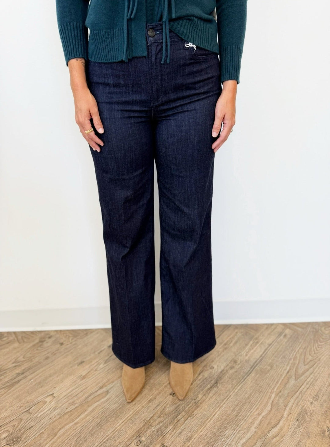 Dear John Fiona Wide Leg Denim with Finished Hemwide leg jeans