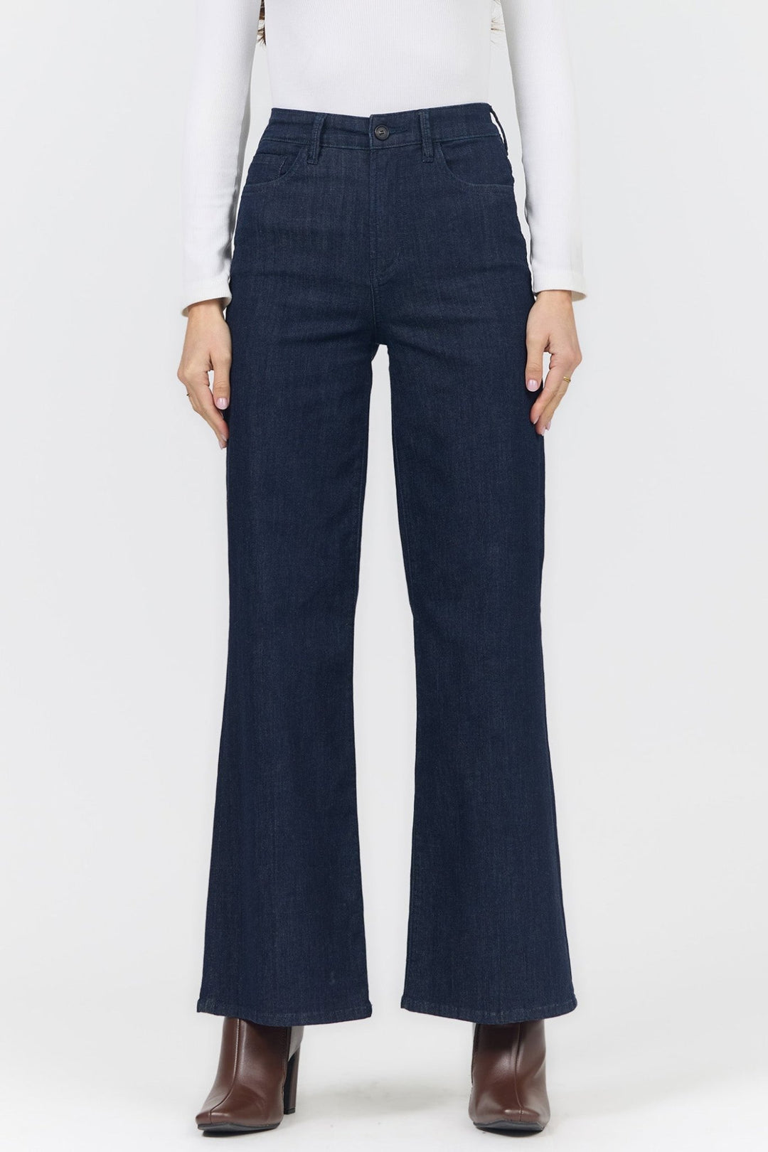 Dear John Fiona Wide Leg Denim with Finished Hemwide leg jeans