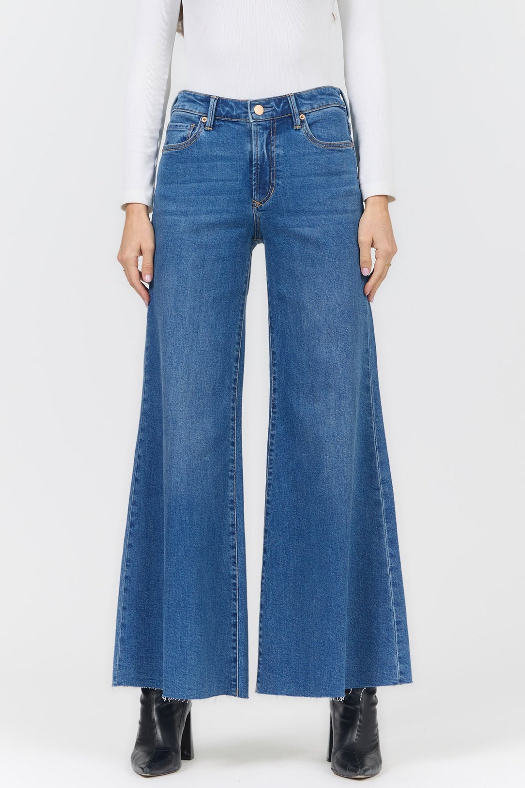 Dear John Hendrix High Rise Flare Jeansfull length denim