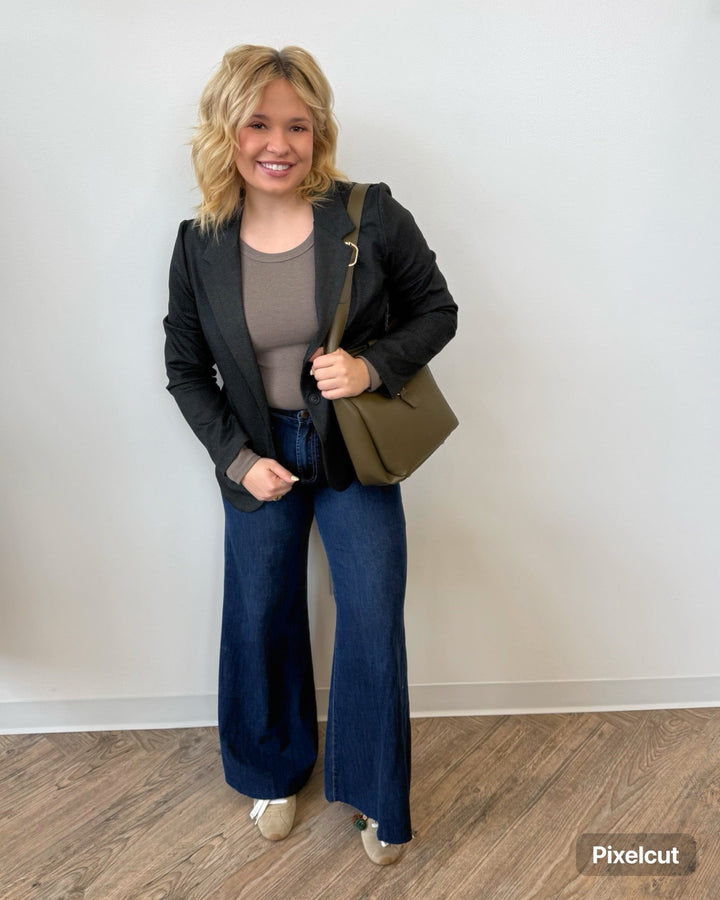 Dear John Hendrix High Rise Flare Jeansfull length denim