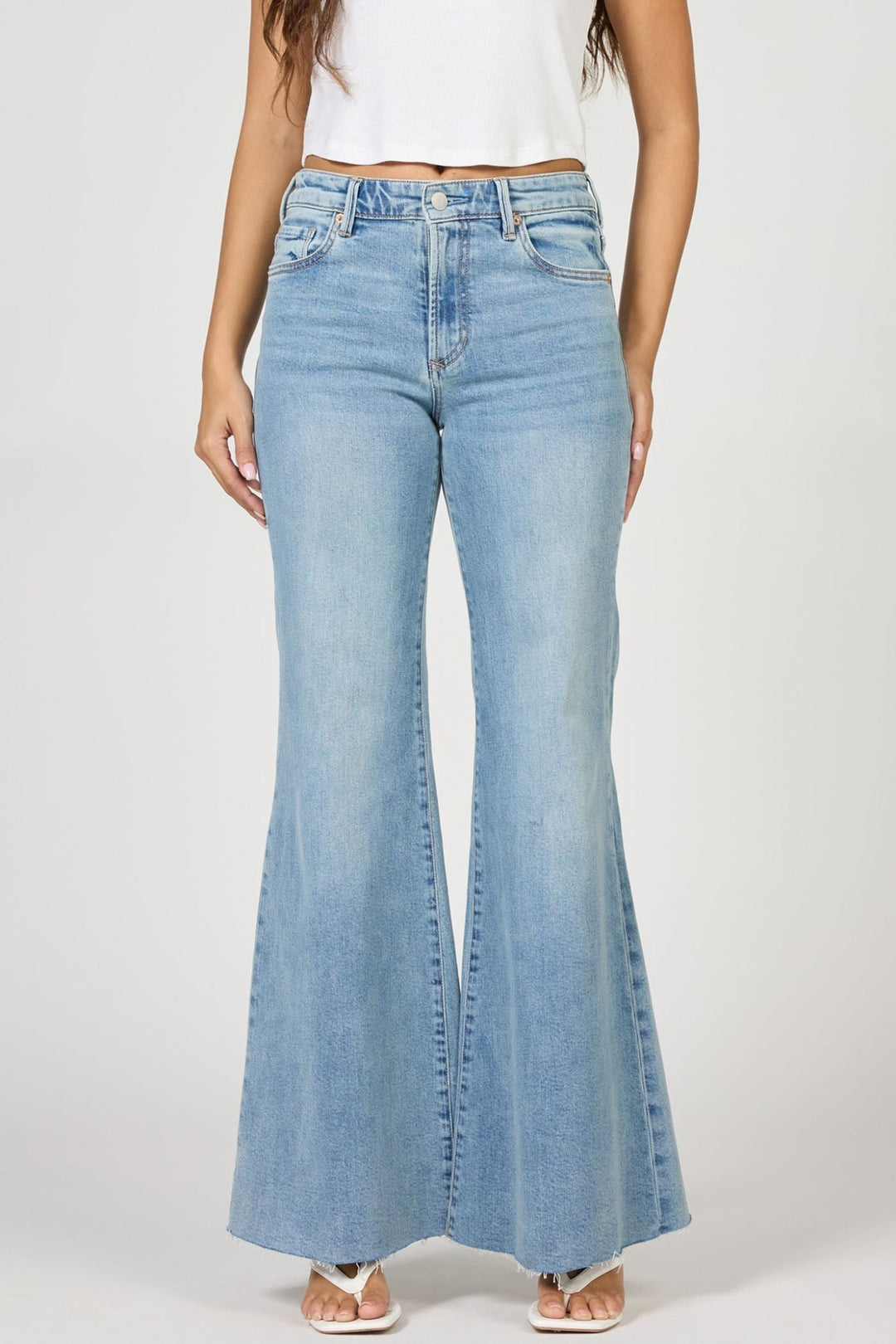 Dear John Hendrix High Rise Flare Jeansfull length denim