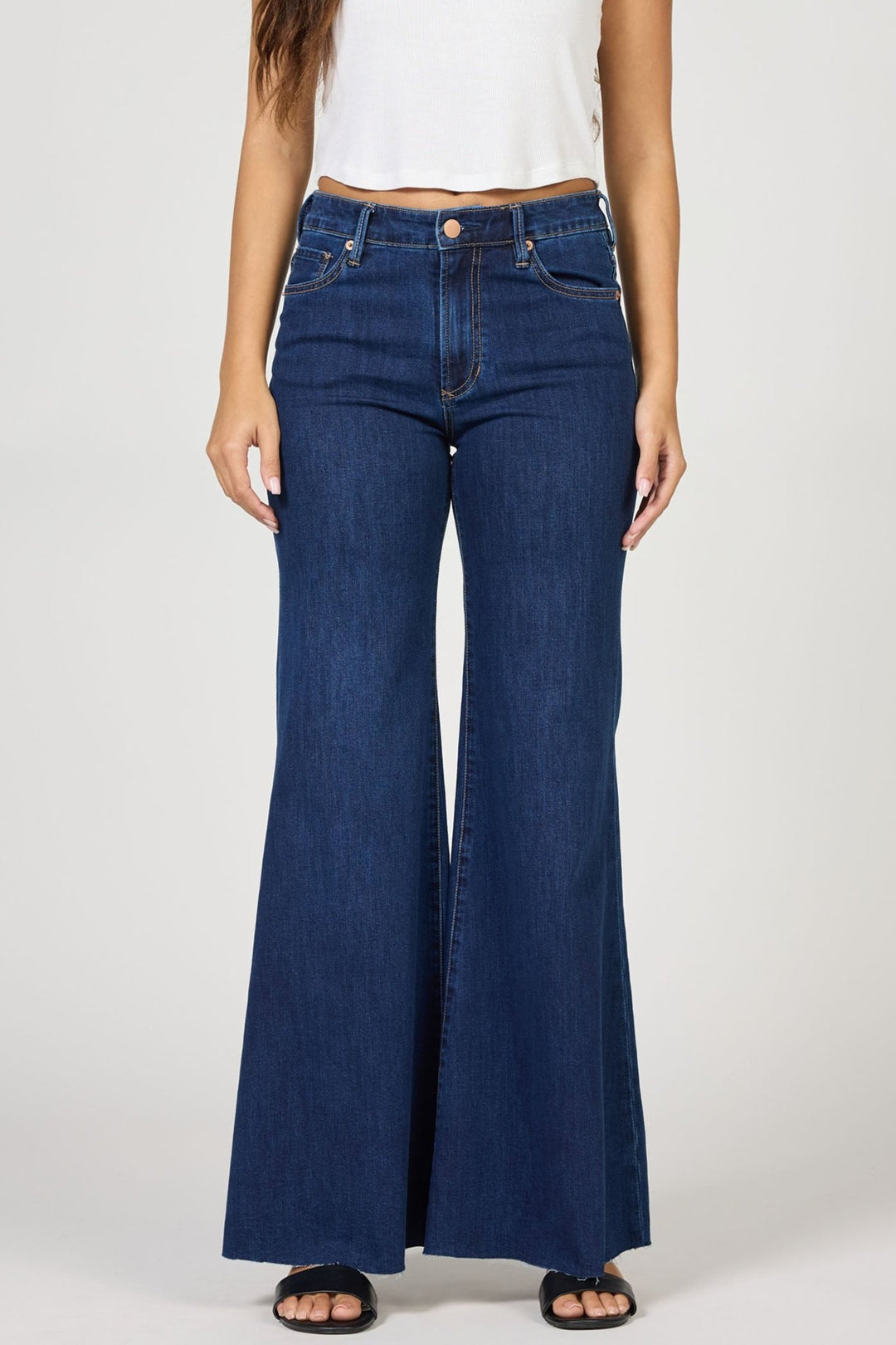 Dear John Hendrix High Rise Flare Jeansfull length denim