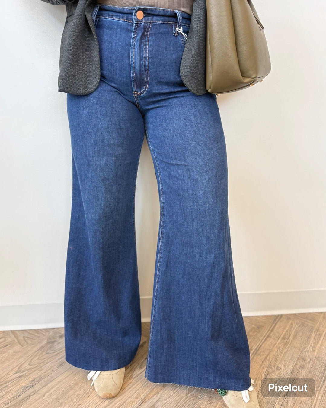 Dear John Hendrix High Rise Flare Jeansfull length denim