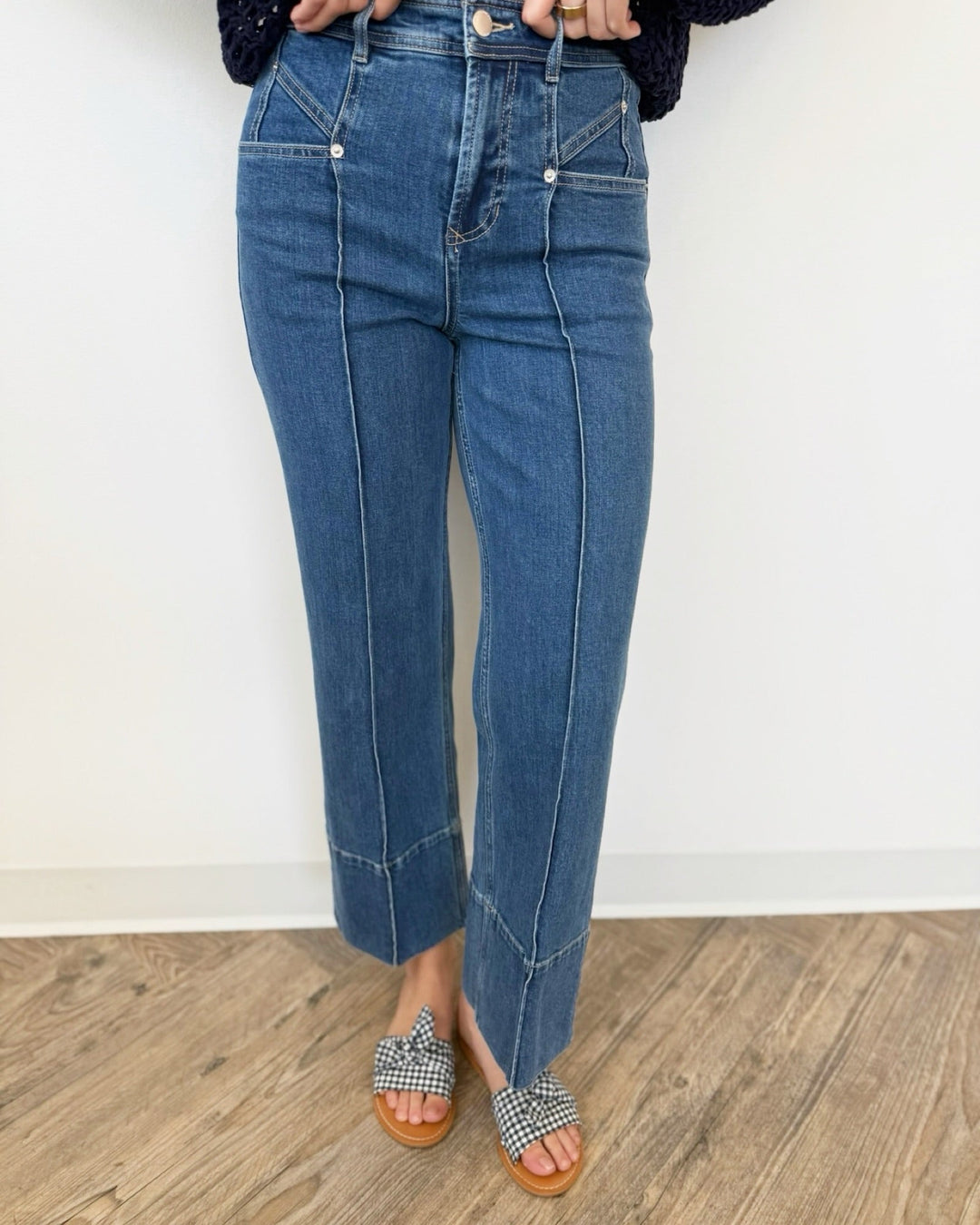 Dear John Holly High Rise Straight Leg Jeanwide leg jeans