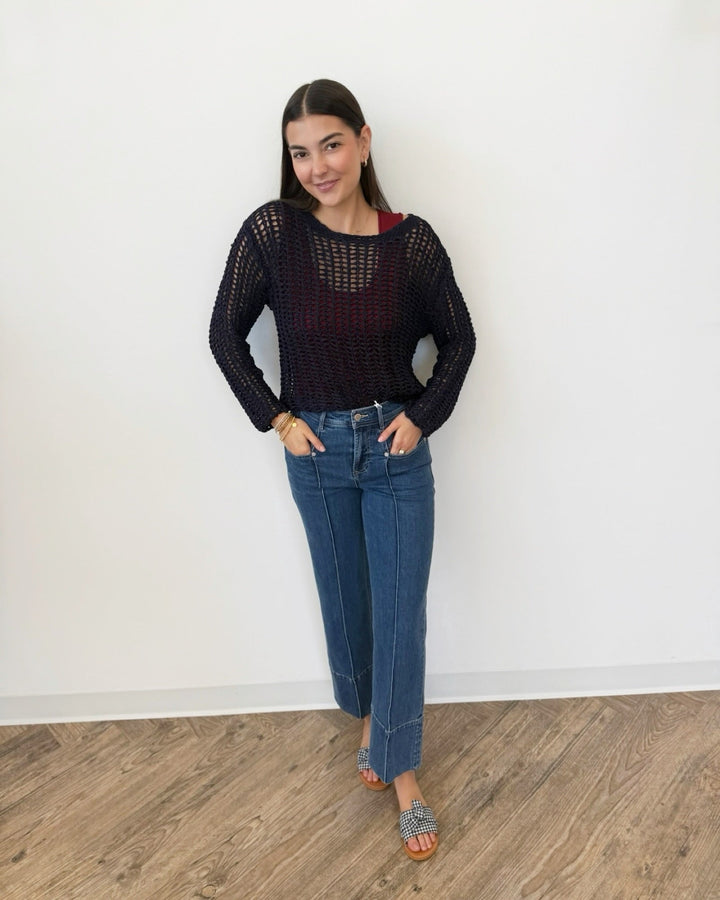 Dear John Holly High Rise Straight Leg Jeanwide leg jeans