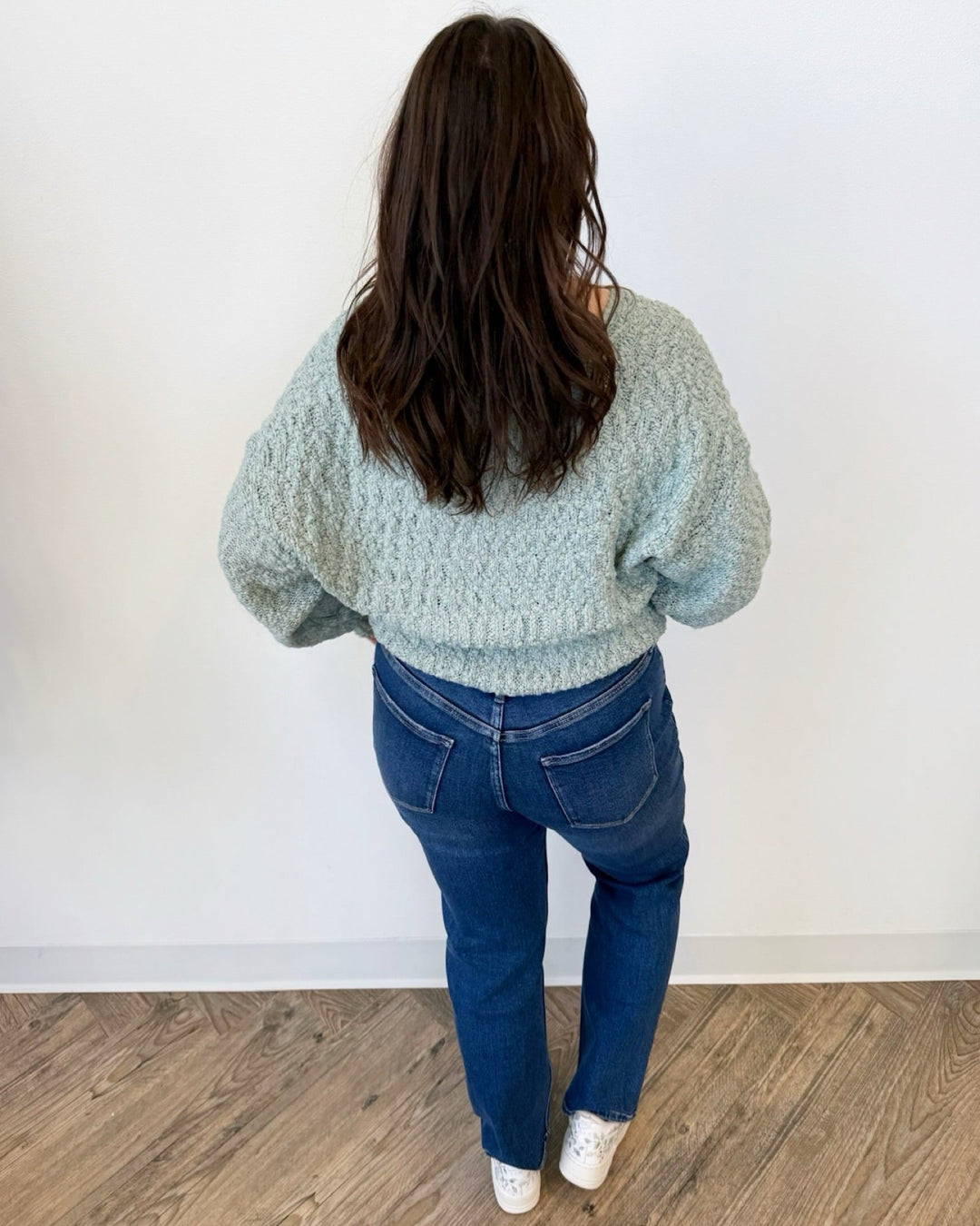 Dear John Lexi V Neck Long Sleeve Sweatersweater