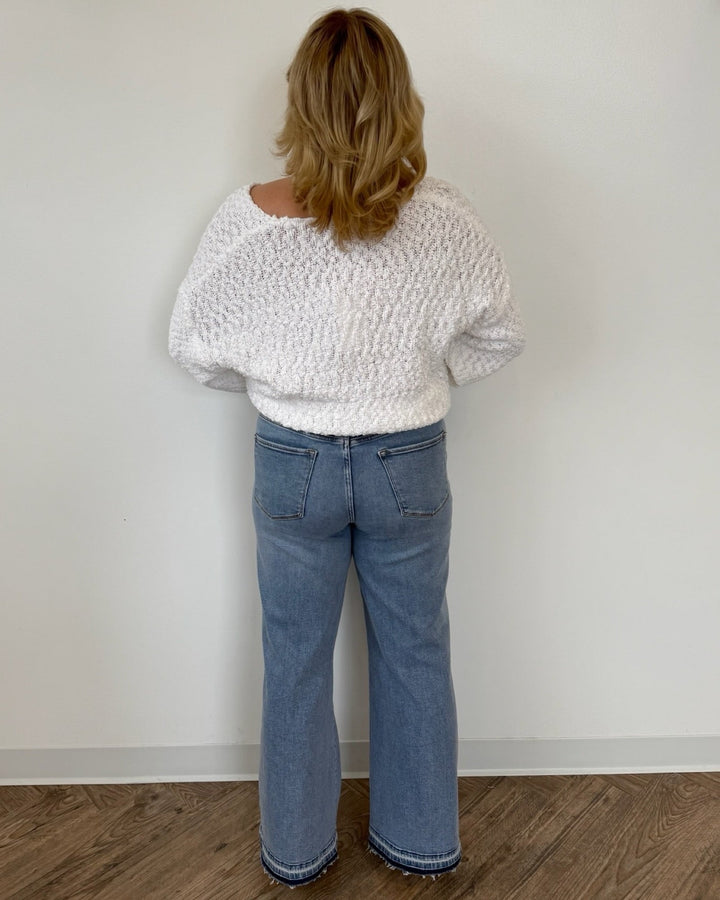 Dear John Lexi V Neck Long Sleeve Sweatersweater