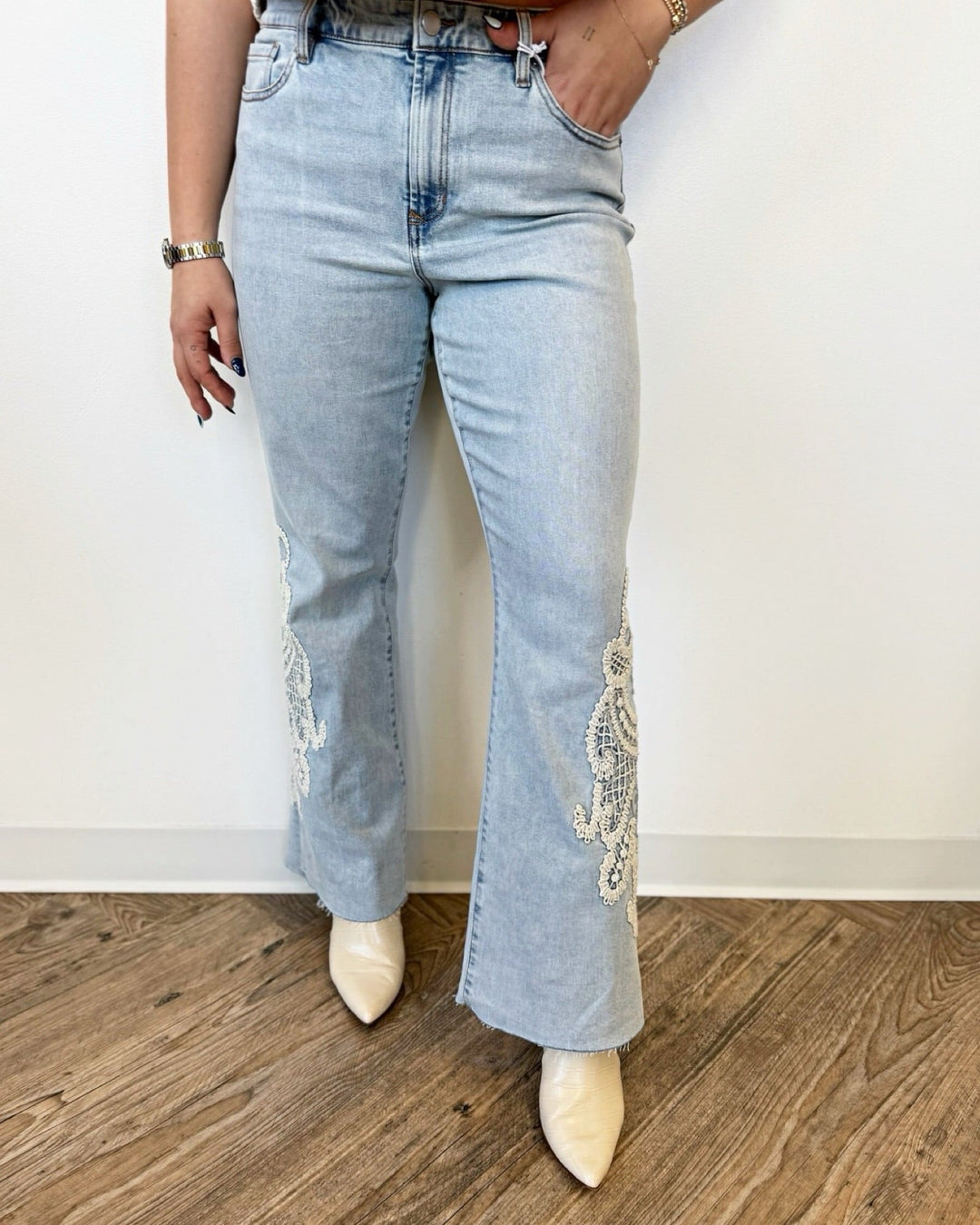 Dear John Rosa Flare Jeanfull length denim