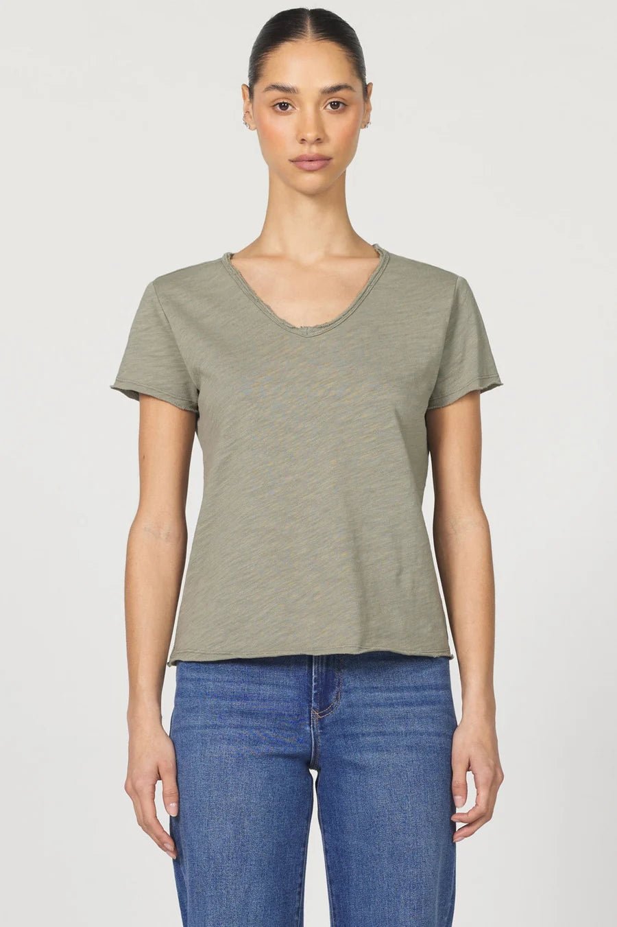 Dear John Vanya V-Neck Short Sleeve Relaxed Teeshort sleeve top