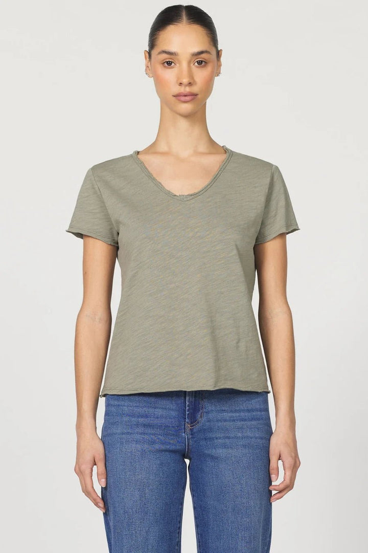 Dear John Vanya V-Neck Short Sleeve Relaxed Teeshort sleeve top