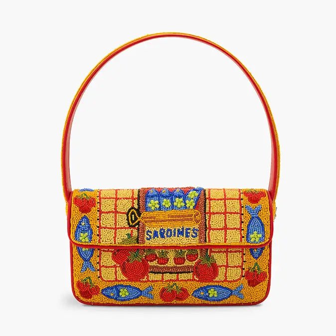 Deep Sea Sardine Beaded Coastal Shoulder Baghandbag