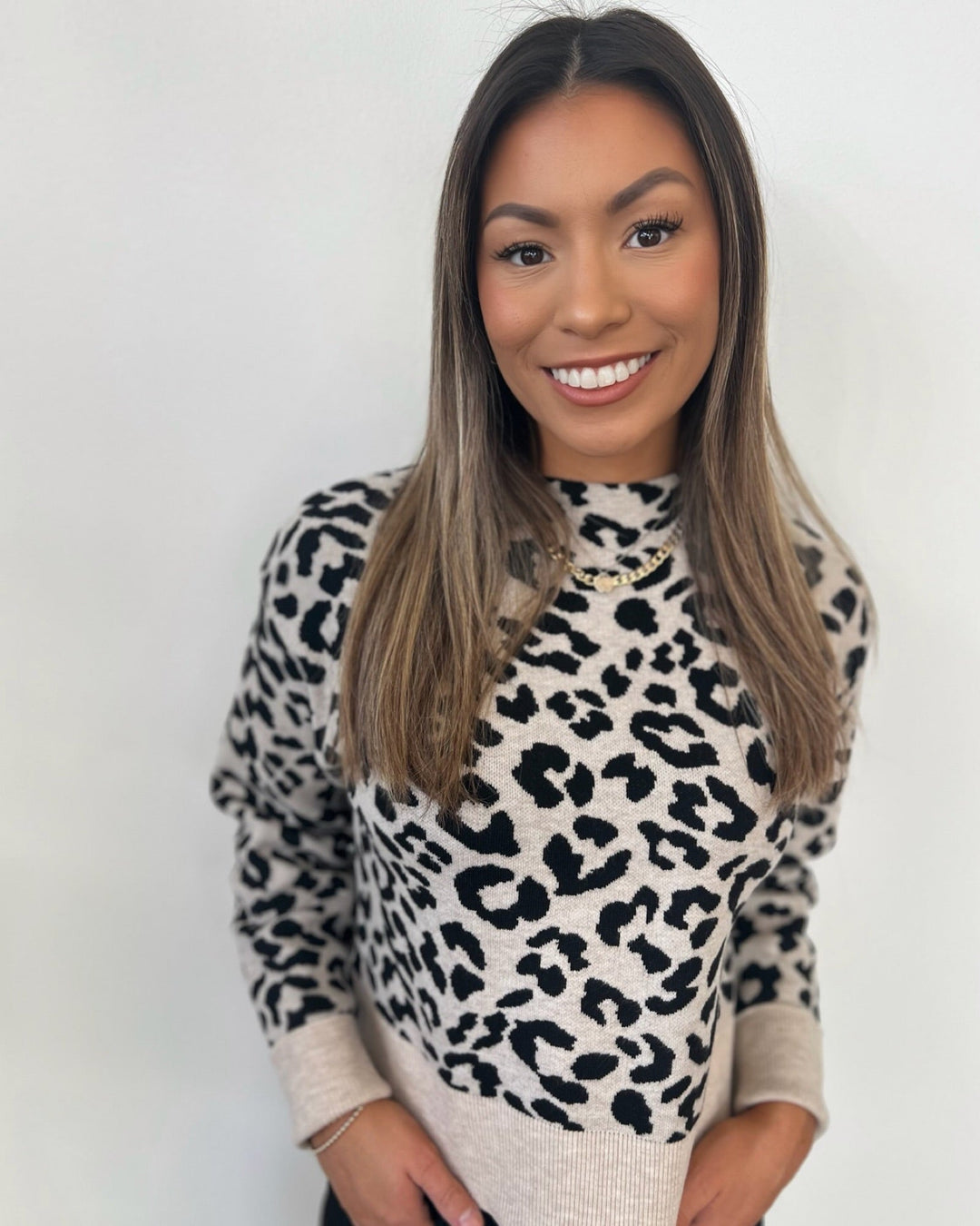 Dela Mock Neck Knit
