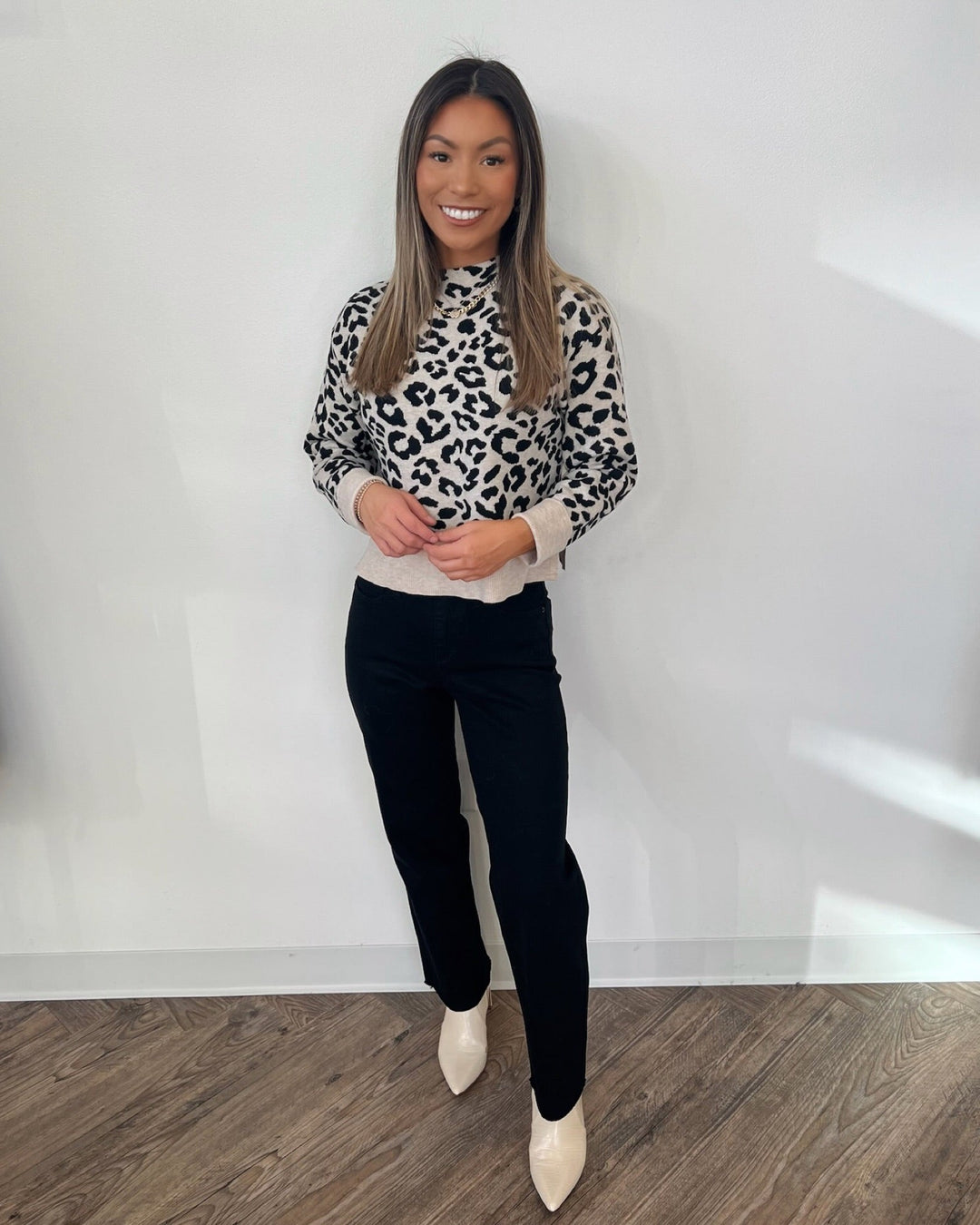 Dela Mock Neck Knit