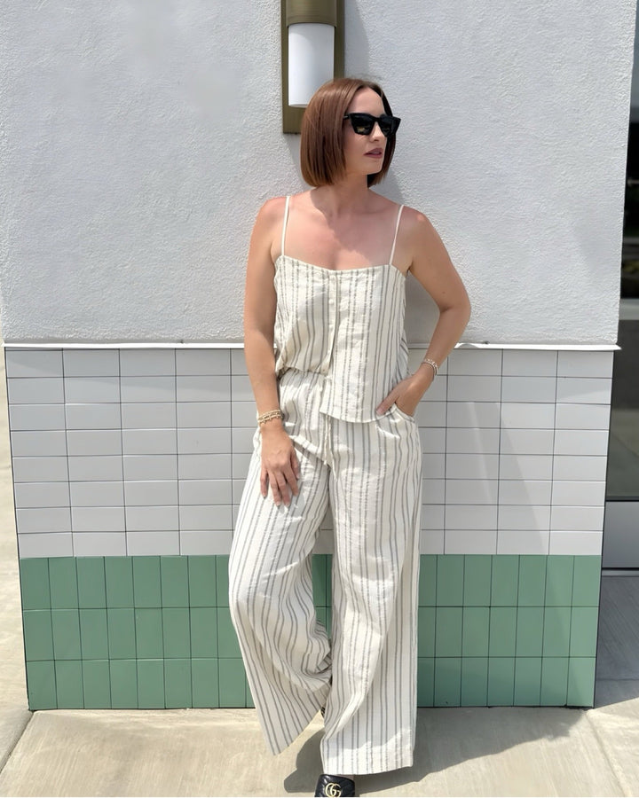 Desira Stripe Linen PantPants