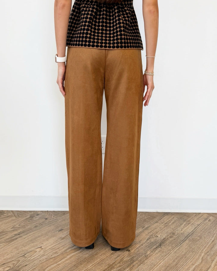 Diana Faux Suede Wide Leg Pantwide leg trouser