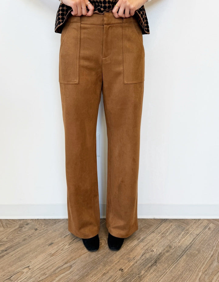 Diana Faux Suede Wide Leg Pantwide leg trouser