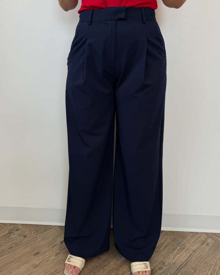 Donovan Wide Leg Pleated Trouserstrouser