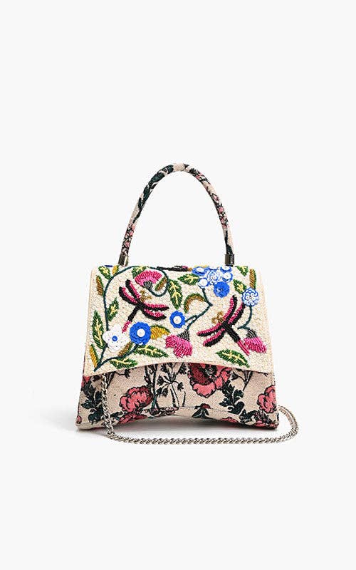 Dragonfly Dreams Kashmiri Top Handle BagAB24 - 1015