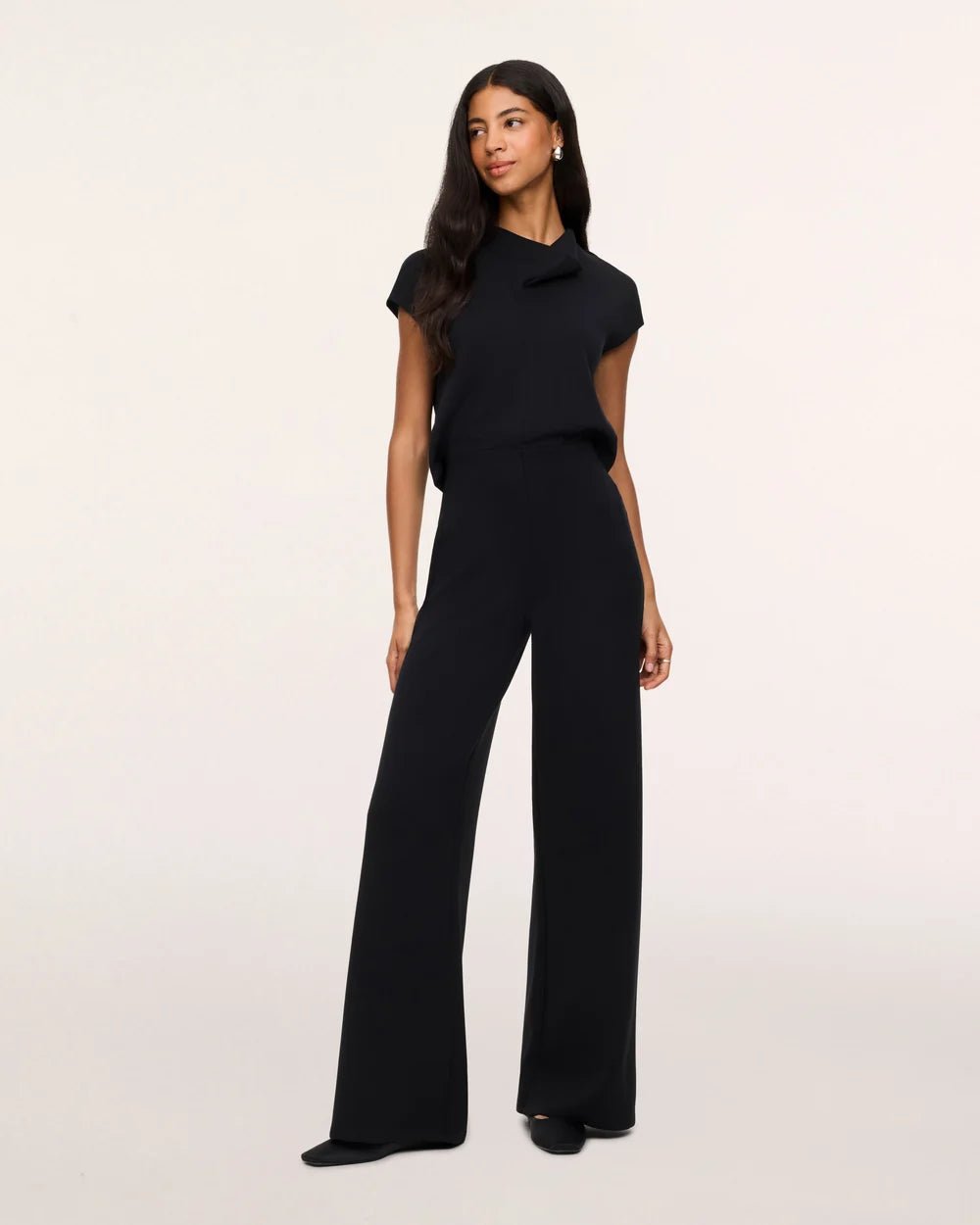 Draped Cowl Neck Jumpsuitjumpsuit