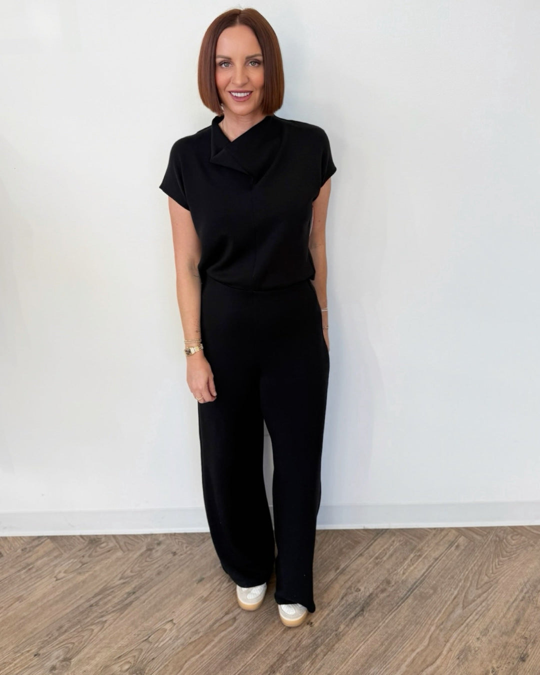 Draped Cowl Neck Jumpsuitjumpsuit