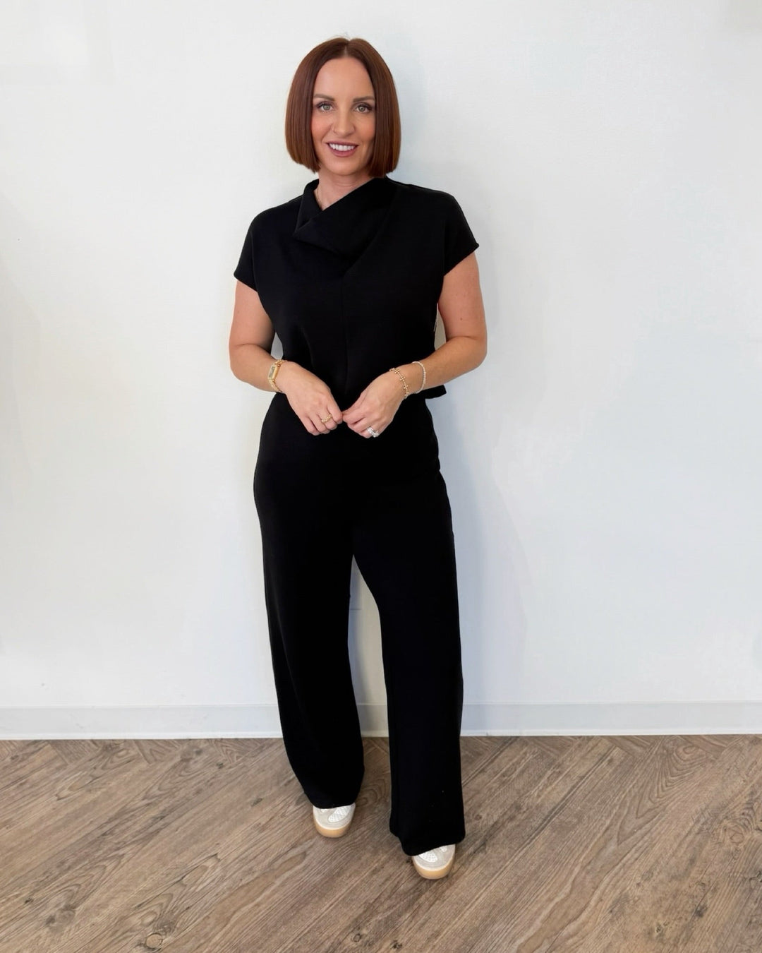 Draped Cowl Neck Jumpsuitjumpsuit