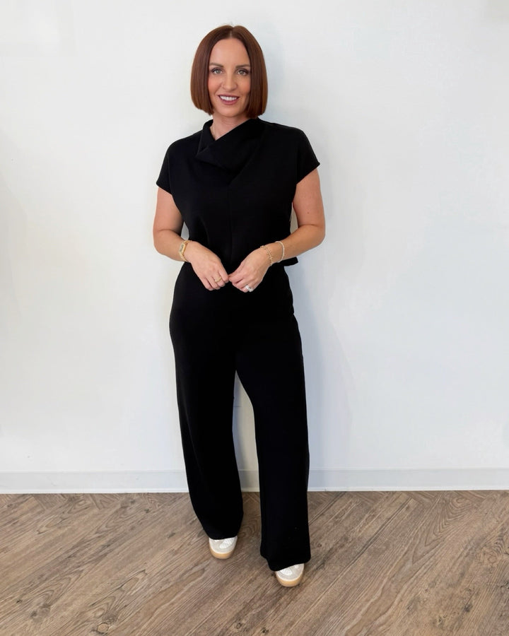 Draped Cowl Neck Jumpsuitjumpsuit