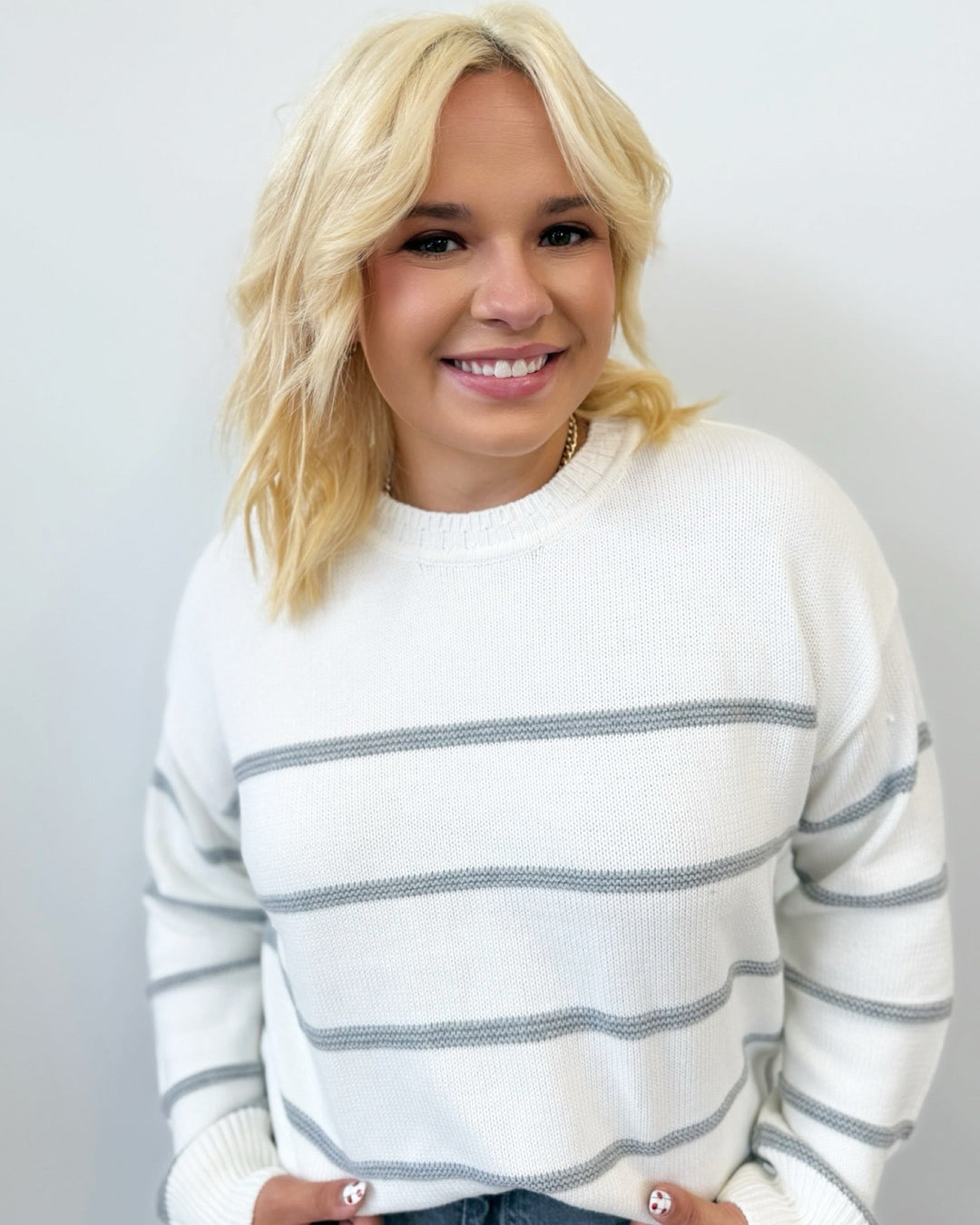 Eden Long Sleeve Striped KnitSWEATER