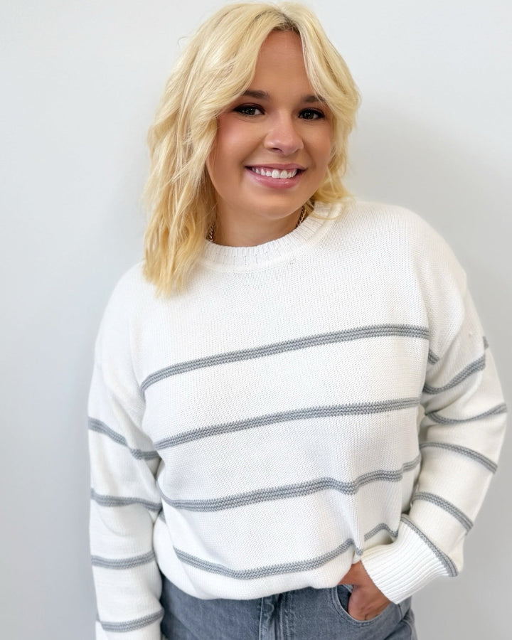 Eden Long Sleeve Striped KnitSWEATER