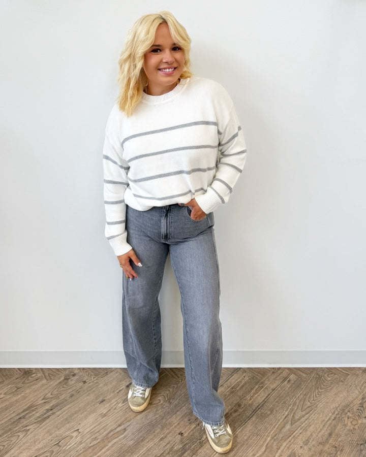 Eden Long Sleeve Striped KnitSWEATER