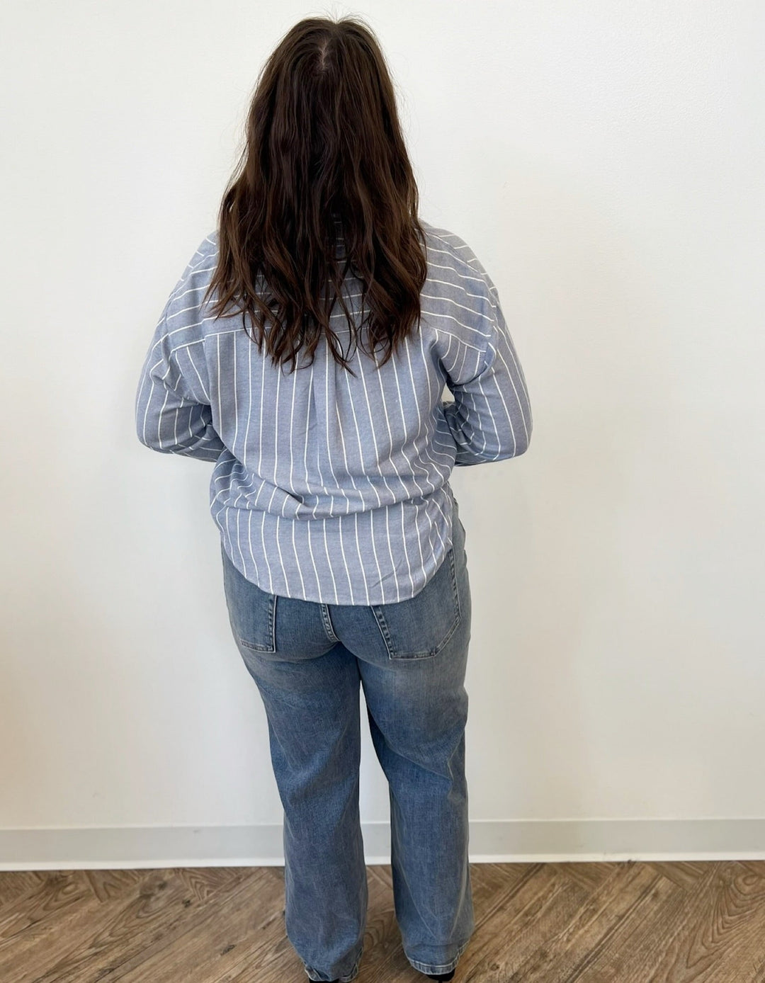 Edith Stripe Button Downbutton down shirt