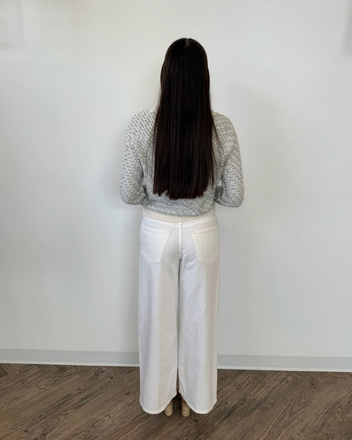 Elara Crosshatch Long Sleeve Knitlong sleeve knit