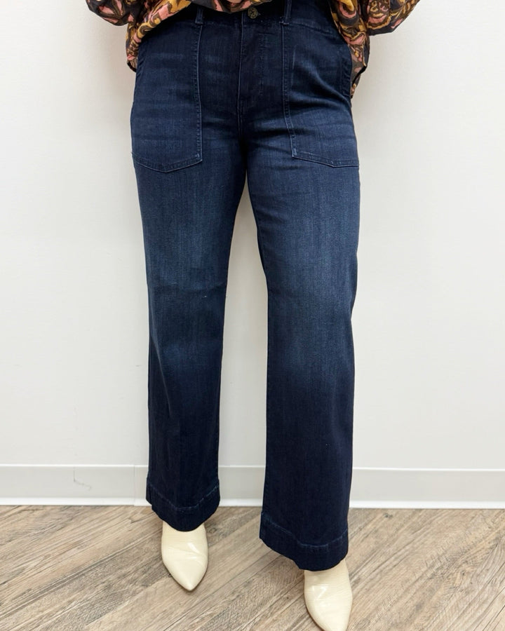 Eliza Wide Leg Jeans with Hem DetailLM4122A4
