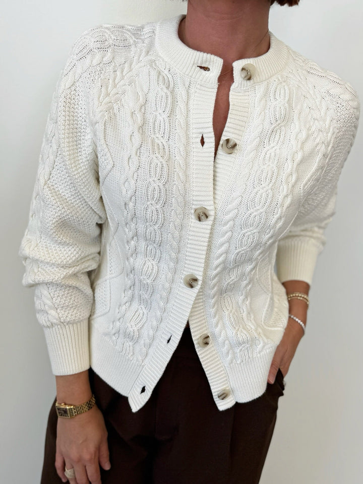 Emerson Cable Knit Cardiganlong sleeve knit