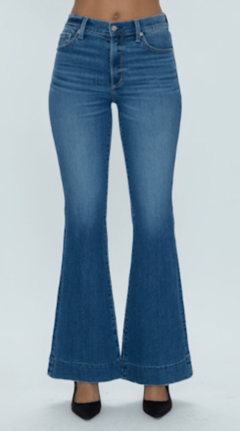 Emilie Mid Rise FlareDenim Jeans