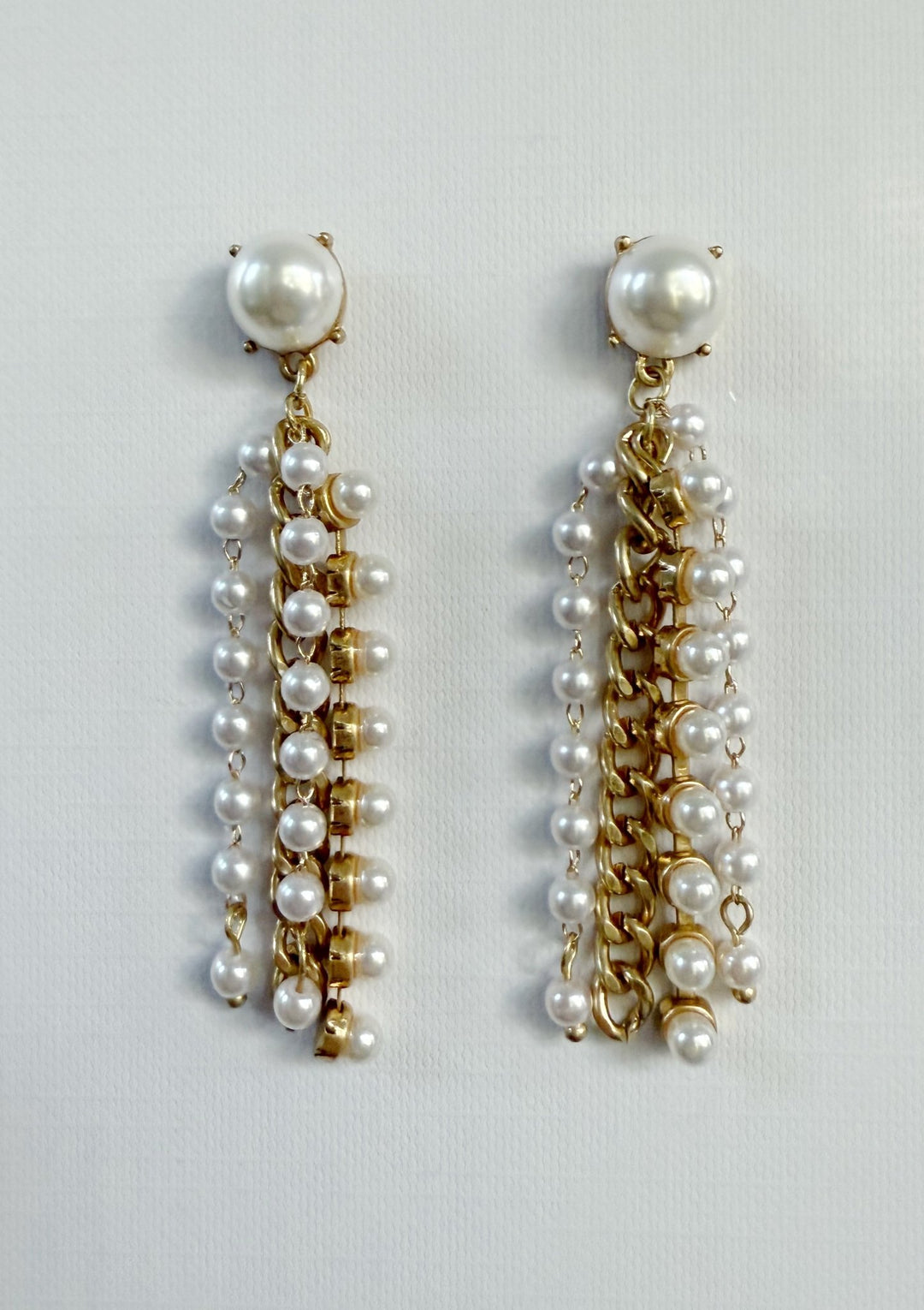 EP48908 Chain and Pearl Earrings