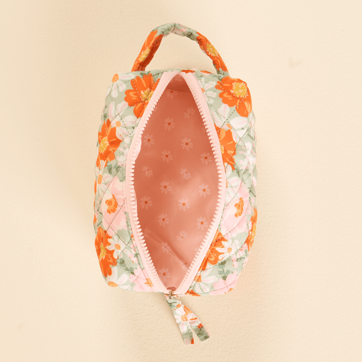 Essentials Quilted Cosmetic Pouch–Bouquet Beauty SageMY-QESSPCH-BBSG