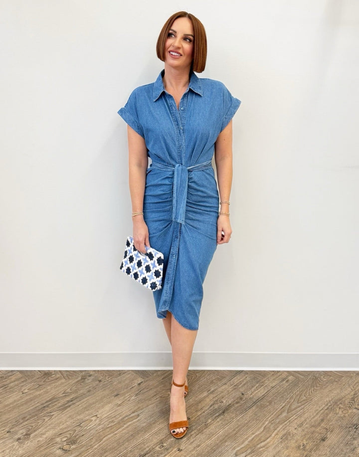 Estelle Denim DressMidi Dress