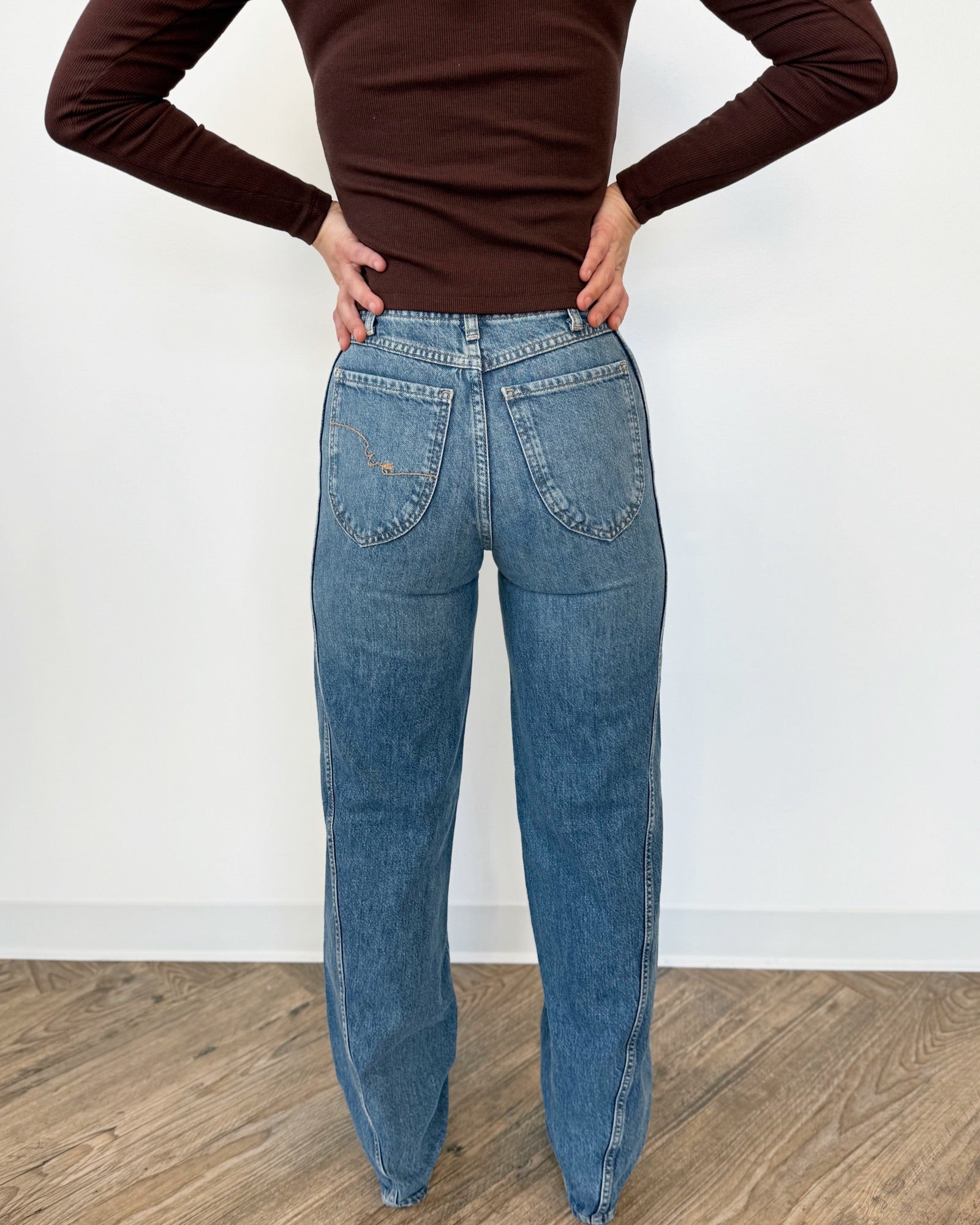 Ettie Double Button Straight Leg Denimdenim