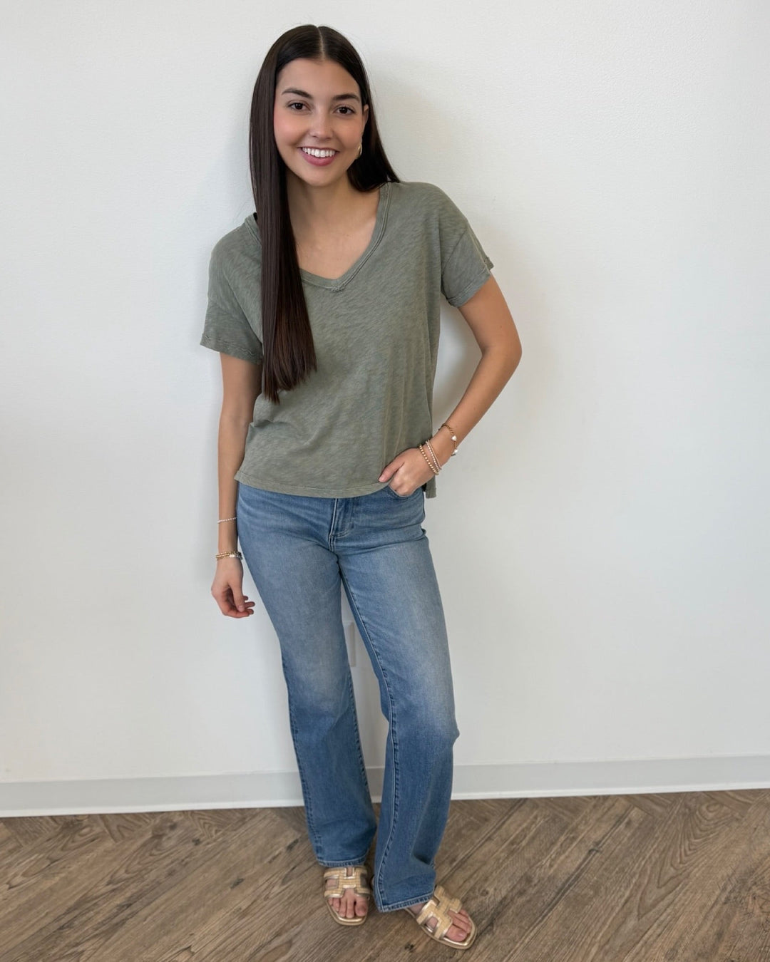 Finnegan Short Sleeve V - Neck Topshort sleeve top