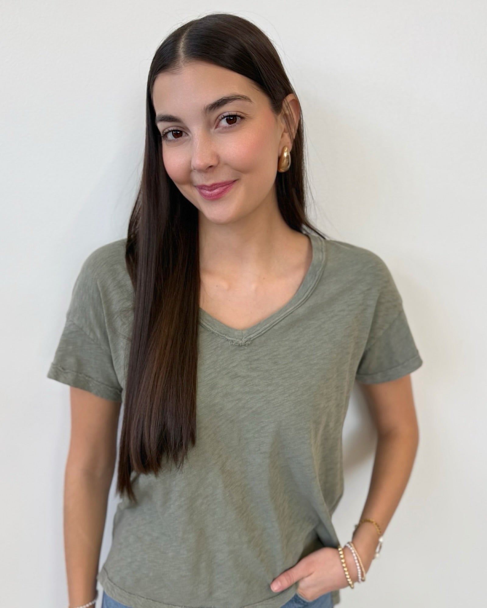 Finnegan Short Sleeve V - Neck Topshort sleeve top