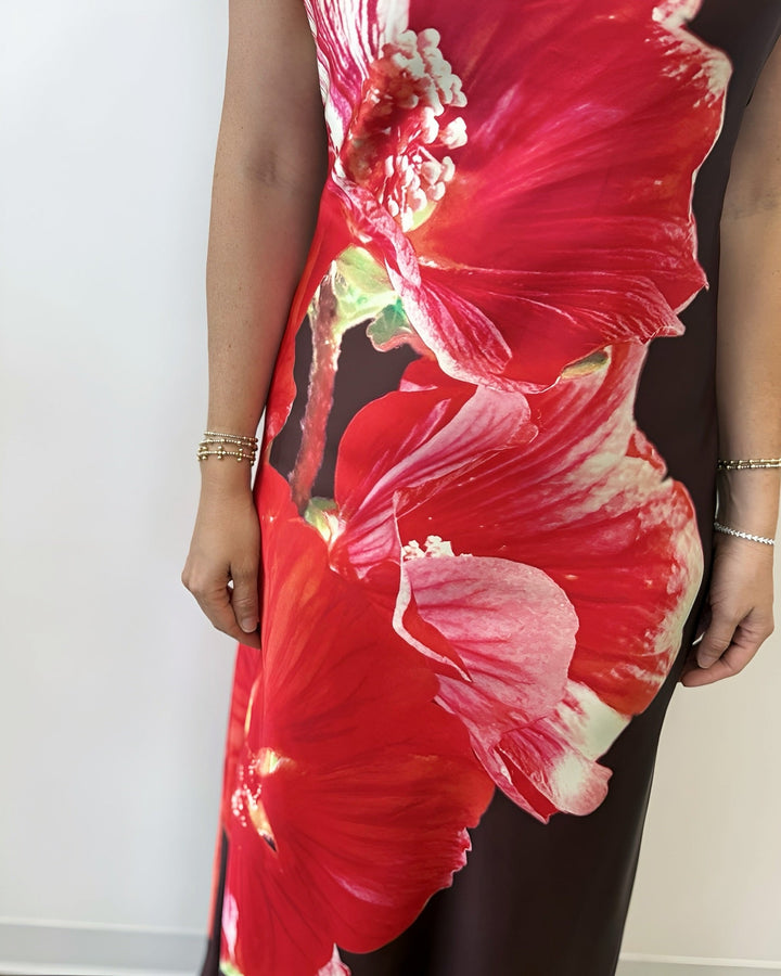 Floral Escape Halter Maxi DressDress