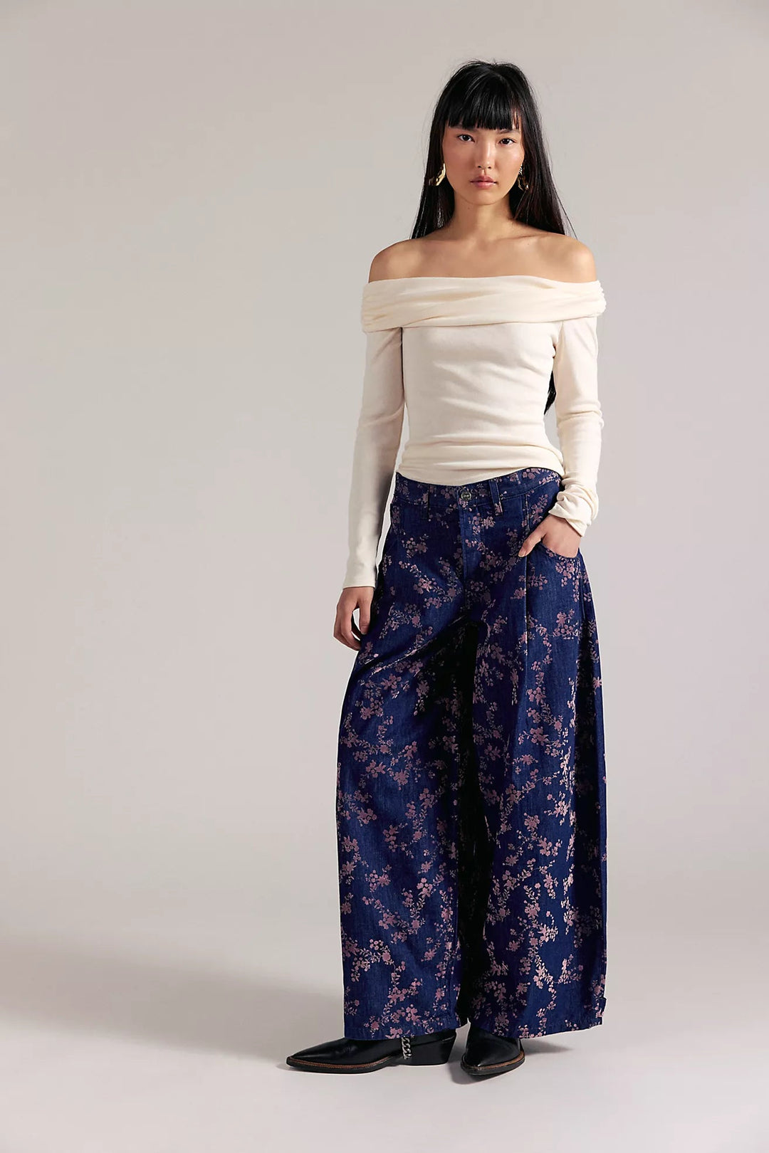 Free People About That Baggy Trouser Jeandenim