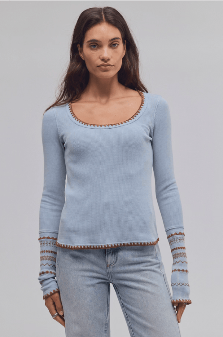 Free People Aspen Thermallong sleeve top